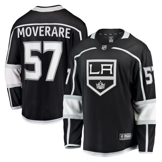 Men's Los Angeles Kings Jacob Moverare #57 Black Home Breakaway Player Jersey1