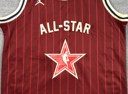 Men's Dallas Mavericks Luka Doncic #77 Red 2024 NBA All-Star Game Swingman Jersey1