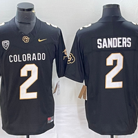 Men's Colorado Buffaloes Shedeur Sanders #2 Black Game Jersey