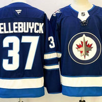 Men's Winnipeg Jets Connor Hellebuyck #37 Fanatics Navy Player Jersey