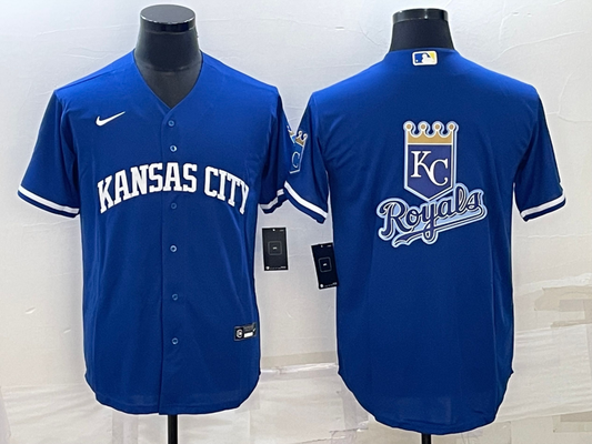 Men's Kansas City Royals Blue Alternate Replica Team Jersey1