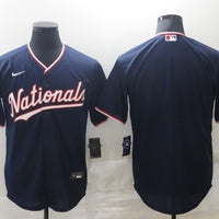 Men's Washington Nationals Navy Alternate Replica Blank Jersey1