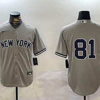 Men's New York Yankees Luis Gil #81 Gray Player Jersey1