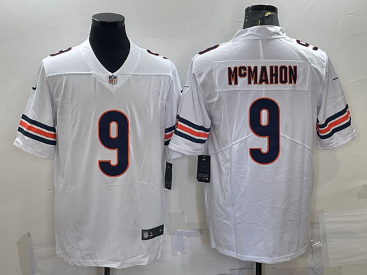 Men's Chicago Bears Jim McMahon #9 White Game Jersey1