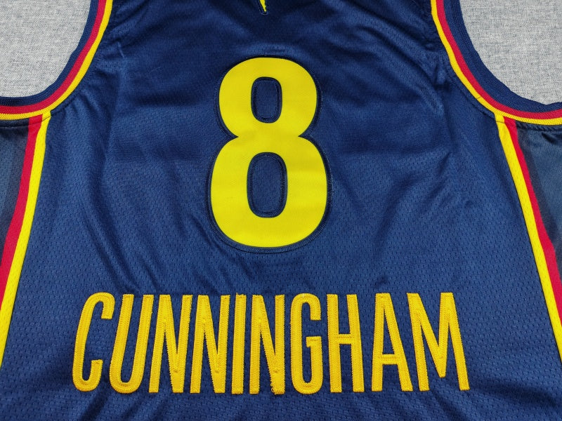 Men's Indiana Fever Sophie Cunningham #8 Navy Swingman Jersey