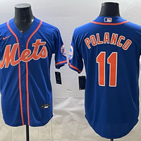 Men's New York Mets Jorge Polanco #11 Royal Alternate Replica Player Jersey