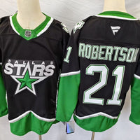 Men's Dallas Stars Jason Robertson #21 Black Premium Player Jersey