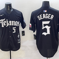 Men's Texas Rangers Corey Seager #5 Black Player Jersey