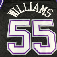 Men's Sacramento Kings Jason Williams Black Hardwood Classics Swingman Jersey1