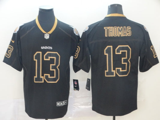 Men's New Orleans Saints #13 Michael Thomas Black Authentic Game Jersey1