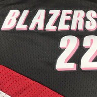 Men's Portland Trail Blazers Clyde Drexler #22 Black 1991-92 Hardwood Classics Swingman Jersey1