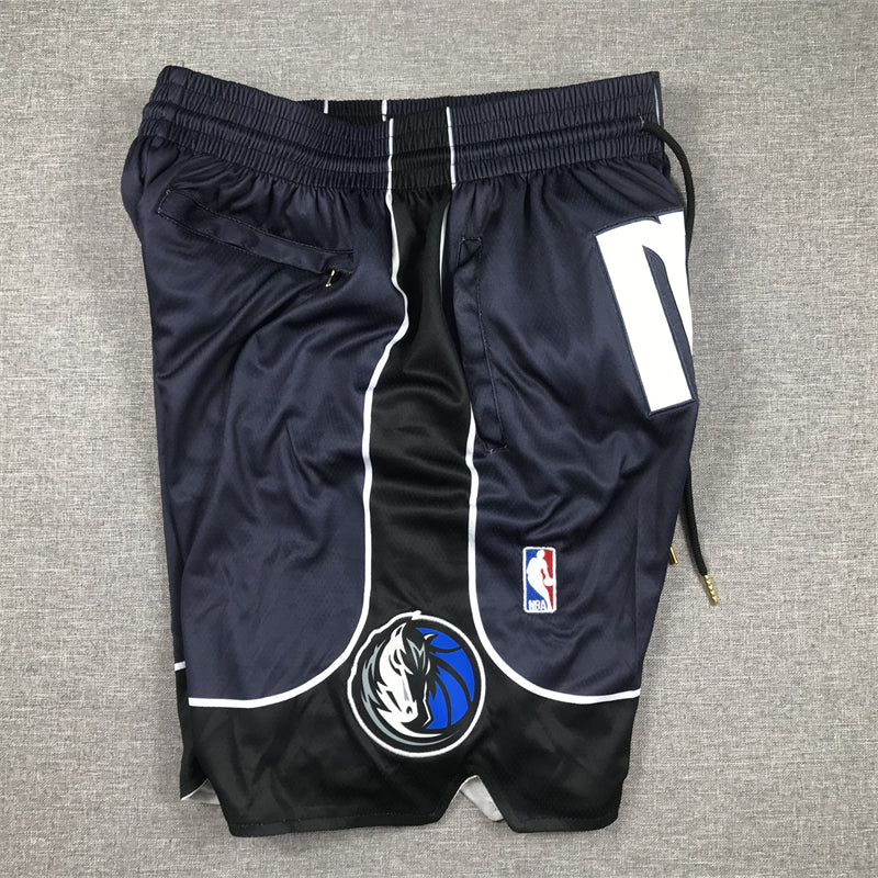 Men's Dallas Mavericks Navy Statement Edition Pocket Shorts1