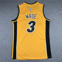 Men's Miami Heat Dwyane Wade #3 Gold 2020/21 Swingman Player Jersey1
