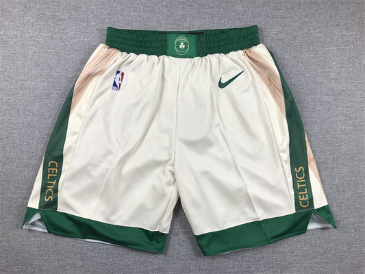 Men's Boston Celtics White 2023/24 Swingman City Edition Shorts1
