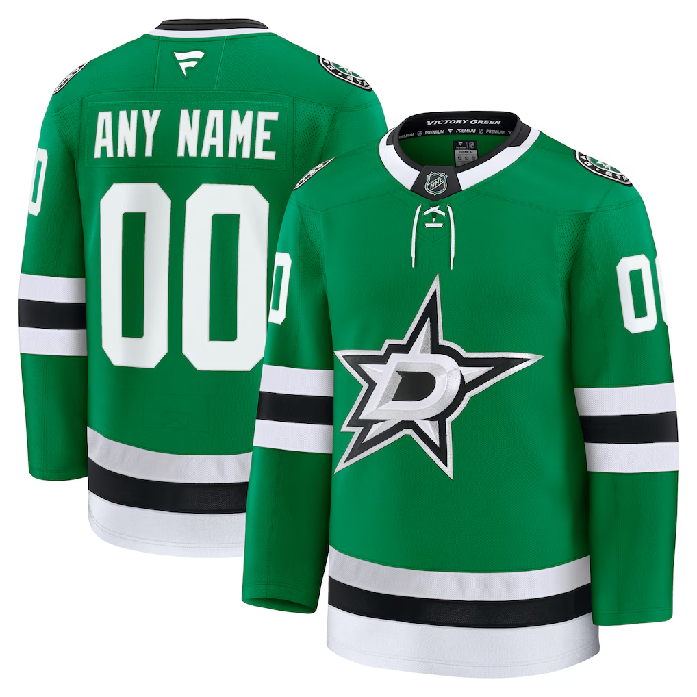 Men's Dallas Stars Fanatics Kelly Green Home Premium Custom Jersey