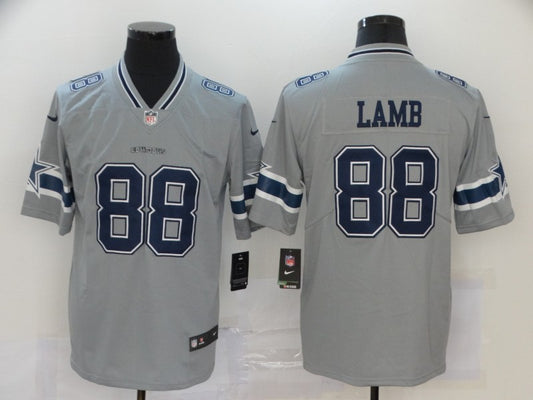 Men's Dallas Cowboys CeeDee Lamb #88 Gray Inverted Legend Jersey1
