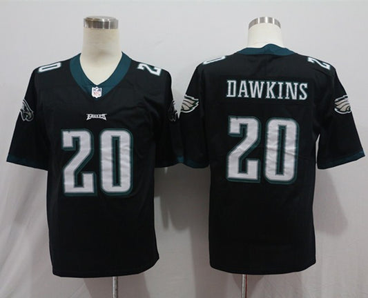 Men's Philadelphia Eagles Brian Dawkins #20 Black Game Jersey1