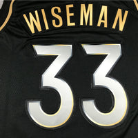 Men's Golden State Warriors James Wiseman #33 Black Classic Player Jersey1