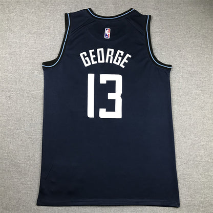 Men's LA Clippers Paul George #13 Navy 2023/24 Swingman Jersey1 - City Edition