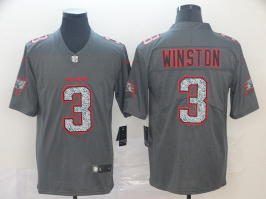 Men's Tampa Bay Buccaneers Jameis Winston #3 Gray Game Jersey1