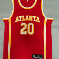 Men's Atlanta Hawks John Collins #20 Red 2019/20 Swingman Jersey1