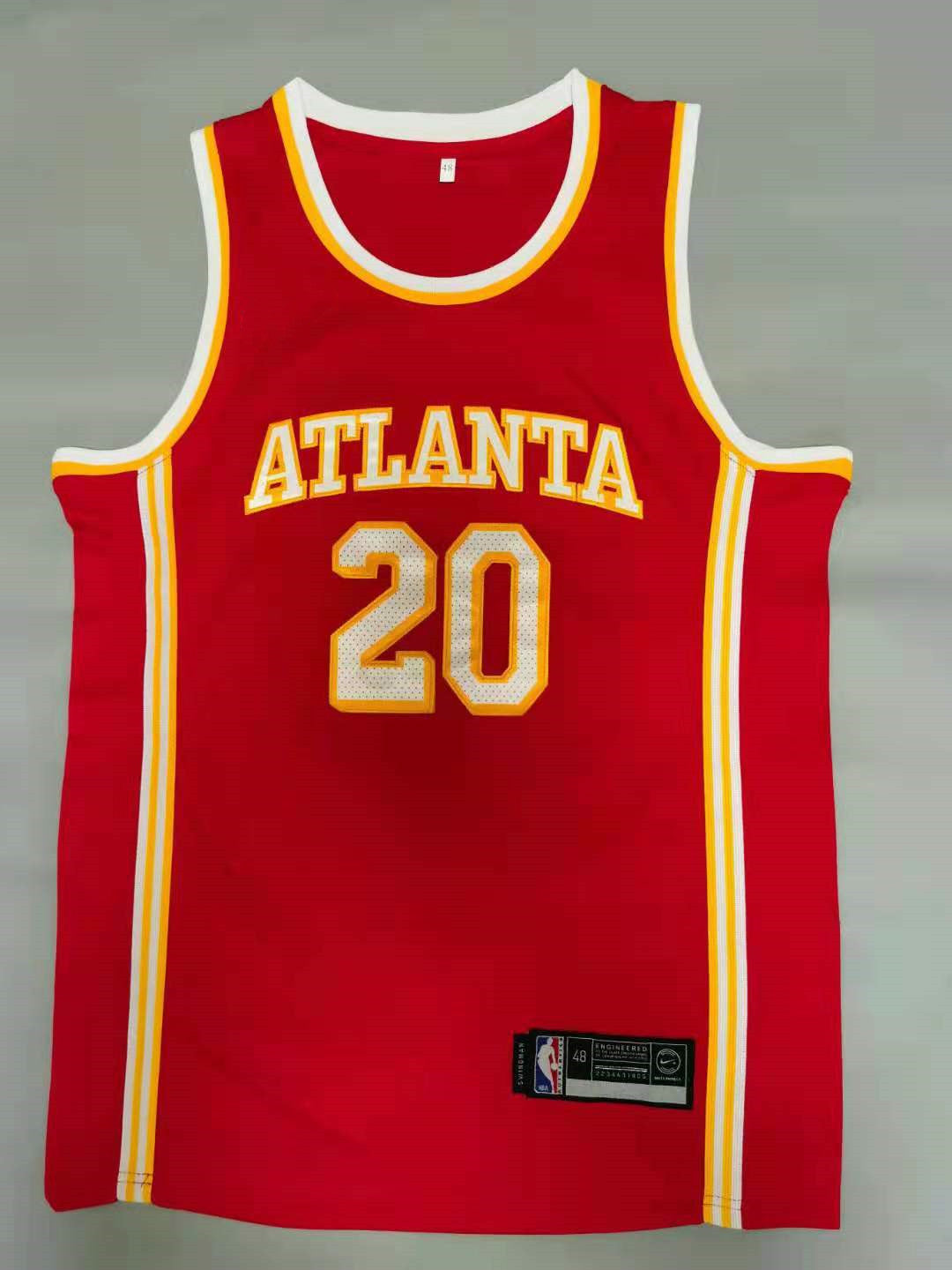 Men's Atlanta Hawks John Collins #20 Red 2019/20 Swingman Jersey1