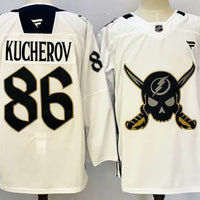 Men's Tampa Bay Lightning Nikita Kucherov #86 Fanatics White Player Jersey
