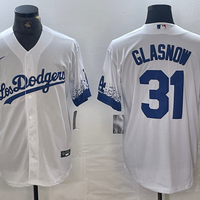 Men's Los Angeles Dodgers Tyler Glasnow #31 White Game Jersey1
