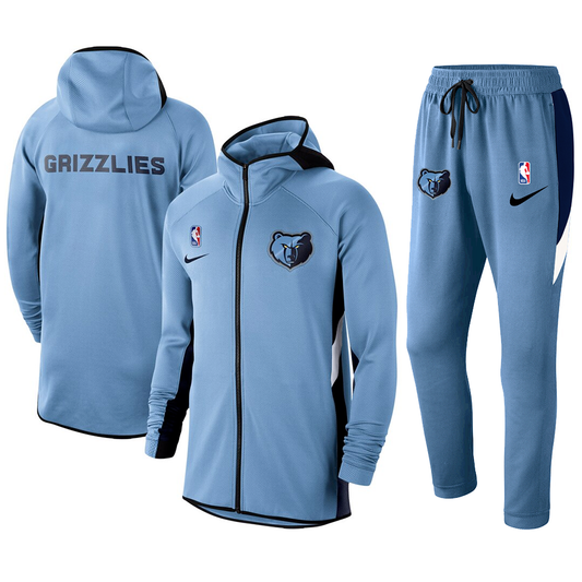 Men's Memphis Grizzlies 2019/20 Showtime Full-Zip Therma Flex Performance Hoodie