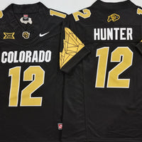 Men's Colorado Buffaloes Travis Hunter #12 Black Game Jersey
