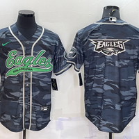Men's Philadelphia Eagles Grey Camouflage Game Jersey1