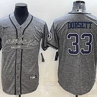 Men's Dallas Cowboys Tony Dorsett #33 Gray Player Jersey1 Joint Edition