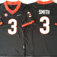 Men's Georgia Bulldogs Roquan Smith #3 Black Player Game Jersey