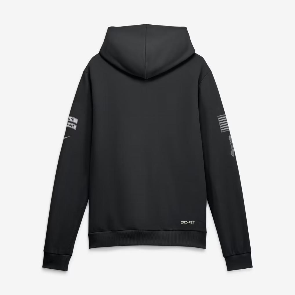 Men's Buffalo Bills Black 2026 Salute to Service Sideline Dri-FIT Pullover Hoodie