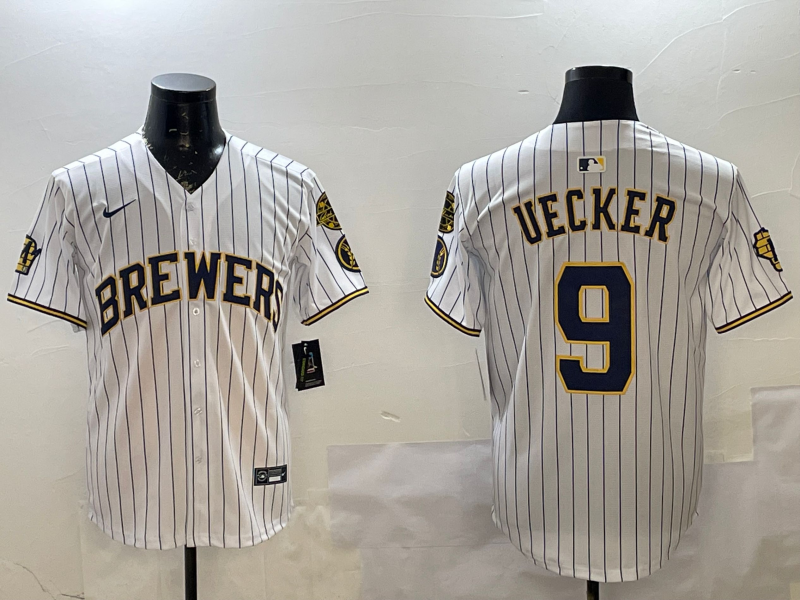Bob Uecker Milwaukee Brewers White Jersey