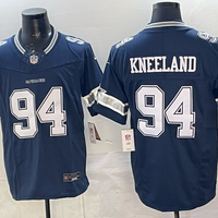 Men's Dallas Cowboys Drake Kneeland #94 Navy Game Jersey