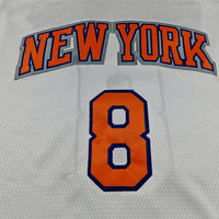 Men's New York Knicks OG Anunoby #8 White Swingman Jersey - Association Edition