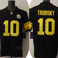 Men's Pittsburgh Steelers Mitchell Trubisky #10 Black Alternate Legend Jersey1