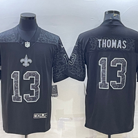 Men's New Orleans Saints Michael Thomas #13 Black RFLCTV Limited Jersey1