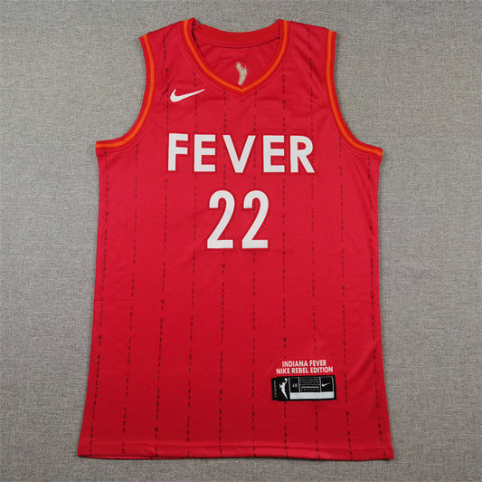 Men's Indiana Fever Caitlin Clark Red 2024 WNBA Draft Rebel Edition Victory Player Jersey