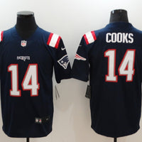 Men's New England Patriots Brandin Cooks #14 Navy Game Jersey1