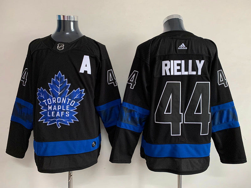 Men's Toronto Maple Leafs Morgan Rielly #44 Black Authentic Player Jersey1