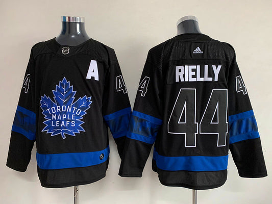 Men's Toronto Maple Leafs Morgan Rielly #44 Black Authentic Player Jersey1
