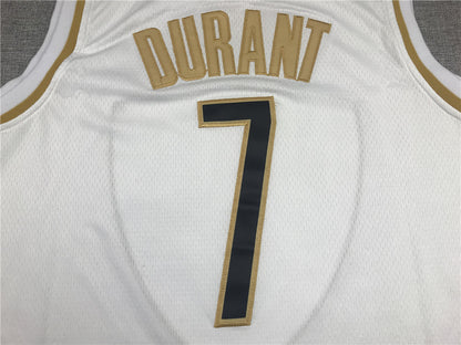 Men's Brooklyn Nets Kevin Durant #7 White Swingman Player Jersey1