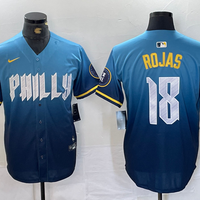 Men's Philadelphia Phillies Johan Rojas #18 Blue 2024 City Connect Limited Player Jersey1