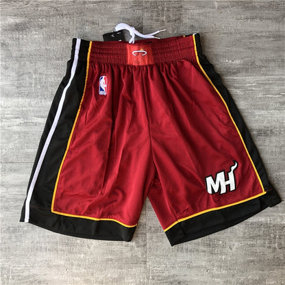 Men's Miami Heat Icon Edition Swingman Performance Shorts1 RED