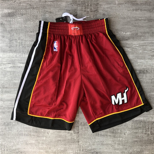 Men's Miami Heat Icon Edition Swingman Performance Shorts1 RED