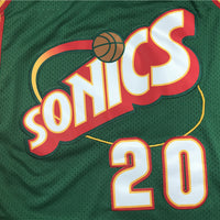Men's Seattle Supersonics Gary Payton #20 Green Swingman Player Jersey