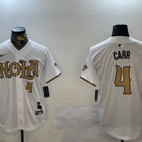 Men's New Orleans Saints Derek Carr #4 White Player Jersey1