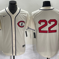 Men's Chicago Cubs Mark Prior #22 Cream Player Name Jersey1